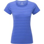 Mountain Equipment Groundup Stripe  Damen  T-Shirts blau Größe S Trekking  Ela