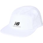 New Balance 5 Panel Camper Stacked Cap Unisex ( Weiß one size)