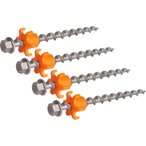Peggy Peg Peg&Stop HD 20 cm mit Kontermutter 2.0 - Zeltheringe 4er Set