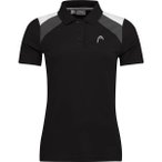 HEAD Damen Polo CLUB 22 Tech Polo Shirt W, Größe XL in Schwarz