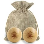 Kletterretter Massagekugeln aus Buche, 2er Pack