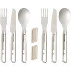 Sea to Summit Detour Stainless Steel Besteck 2P Set  Campingbesteck grau Größe