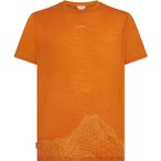 Icebreaker Merino 150 Tech Lite 3D Mapping Herren T-Shirt ( Orange XXL)
