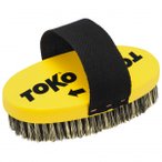 Toko - Base Brush Oval Steel Wire Gr 25 mm gelb