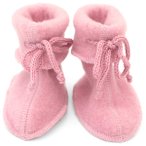 Engel - Baby-Schühchen mit Bändel - Hüttenschuhe 50/56 rosa