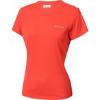 Columbia Zero Rules Light Crew  Damen  T-Shirts rot Größe S Camping  Atmungsak