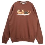 LAKOR - An Otter Vacation Crewneck - Pullover Gr S braun