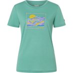 Super.Natural Bergzeit Sunny Mountain  Damen  T-Shirts tuerkis Größe L Trekkin