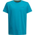 La Sportiva Kinder Boulder T-Shirt (Größe 116, blau)