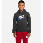 NIKE Kinder Kapuzensweat B NSW SI FLC PO HOODIE BB, Größe XS in Grau