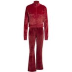 ADIDAS Damen Sportanzug Glam Velvet, Größe M in Rot