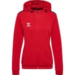 HUMMEL Damen Kapuzensweat hmlAUTHENTIC PL ZIP HOODIE WOMAN, Größe L in Rot