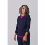Lounge Cherie Shirt Luisa Damen ( Dunkelblau 42 Größe,)