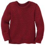 disana - Kid's Aran-Pullover - Wollpullover Gr 86/92 rot