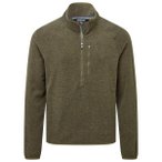 Sherpa - Rolpa 1/2 Zip - Fleecepullover Gr S braun/oliv