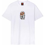 Santa Cruz Delfino Flower Guy  Herren  T-Shirts weiss Größe XXL Lifestyle Haut