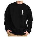 Revolution - Printed Crewneck - Pullover Gr S schwarz