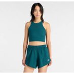 NEW BALANCE Damen T-Shirt RC Elite Storage Crop Tank, Größe M in Grün