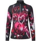 KRIMSON KLOVER Baselayer Graffiti Girls Top, Größe XS in Schwarz