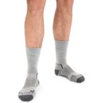 ICEBREAKER Herren Anatomica Hike Light Crew, Größe 39-41 in Silber