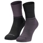 Vaude - All Year Wool Socks - Radsocken 36-38 grau/schwarz
