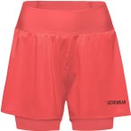 GOREWEAR Concurve 2in1 Damen Laufshorts ( Hellrot L Größe,)