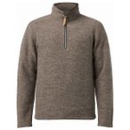 Ivanhoe of Sweden - Brodal Half Zip - Wollpullover Gr S braun