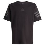 adidas - Kid's Future Icons 3 Stripes T-Shirt - T-Shirt Gr 128 schwarz/grau