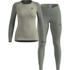 Odlo Active Warm Eco Set Damen  Unterwäsche Sets oliv Größe S   Elastisch
