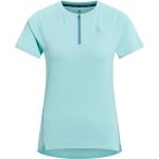 ODLO Damen T-shirt s/s 1/2 zip AXALP TRAI, Größe XS in Grün