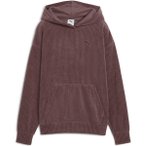 PUMA Damen Kapuzensweat ESS ELEVATED Comfort Velour Rib Hoodie, Größe L in Bra
