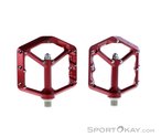 Spank Oozy Reboot Flat Pedale-Dunkel-Rot-One Size