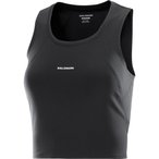 Salomon SHKout Bliss Tanklette Top Damen  Tanktops schwarz Größe S Laufen | Yo