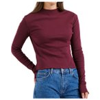 DEDICATED - Women's Rib Top Ryd - Longsleeve Gr XS rot