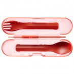 humangear - Besteck GoBites Trio - Besteck-Set rosa