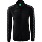 ERIMA Damen Essential Team Tracktop Jacke, Größe 34 in Schwarz