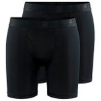 Craft - Core Dry Boxer 6-Inch 2-Pack - Kunstfaserunterwäsche Gr S schwarz
