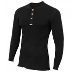 Aclima - WarmWool Granddad Shirt - Merinopullover Gr M schwarz