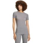 FALKE Damen Unterhemd WT Light Shortsl. Shirt Regular w, Größe XS in Grau