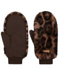 Barts - Fäustlinge aus Kunstpelz - Fur Mitts Print Brown für Damen - Braun