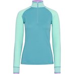 Kari Traa Mila Half Zip  Damen  Langarm Unterhemden tuerkis Größe L  Atmungsak