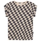 DEDICATED - Women's T-Shirt Visby Pepita Cats - T-Shirt Gr XS grau