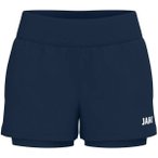 JAKO Damen 2-in-1 Short One Damen, Größe 36 in Blau